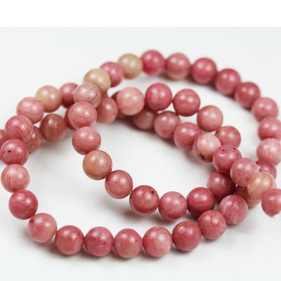 Rhodonite,6mm Natural Round Gemstone,  16inch, 0.6mm hole, about 60 beads