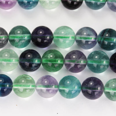 Grade A Natural Fluorite, 6mm Natural Round Gemstone Strand, 15.5inch , hole 1mm, about 60 beads