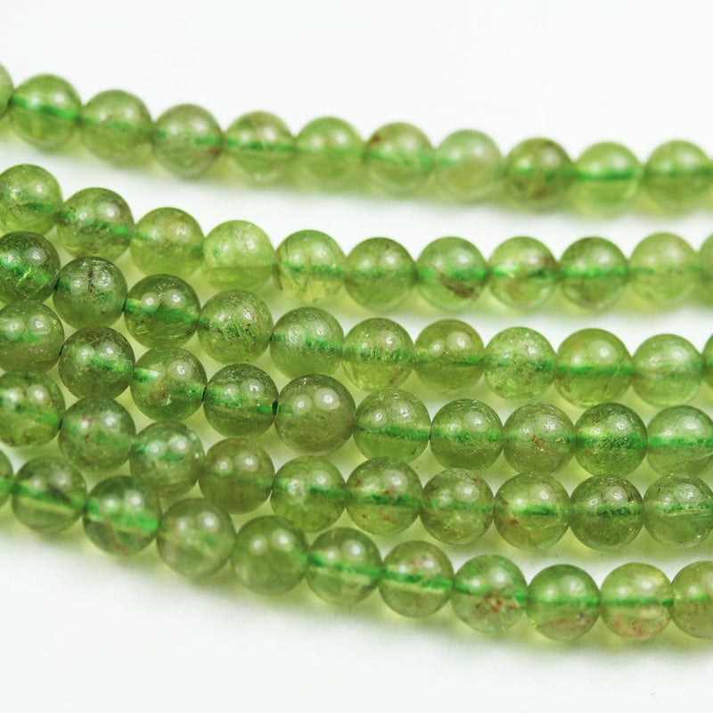 35%off Natural Green Apatite,  5mm Round Gemstone Strand, 15.5inch , about 80 beads , 0.8mm hole