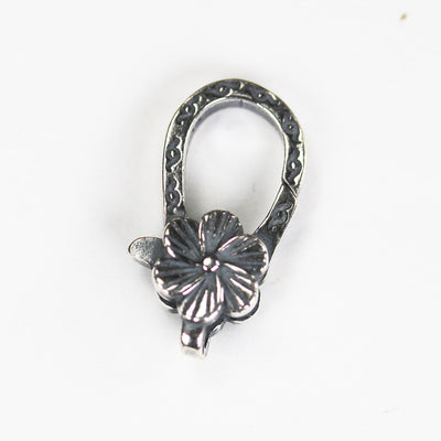 Lobster clasp 1pc 16*10mm Antique silver jewellery findings lobster clasps ,925 sterling silver