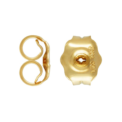 10pcs 14K Gold Filled Earring Backs Earnuts for Earrings Jewellery Making Findings , S/M/L Size