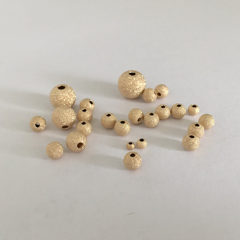14K Gold Filled Round Spacer Beads 3/4/5mm Jewellery findings Round Ball Beads