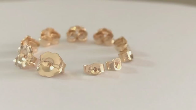10pcs 14K Gold Filled Earring Backs Earnuts for Earrings Jewellery Making Findings , S/M/L Size