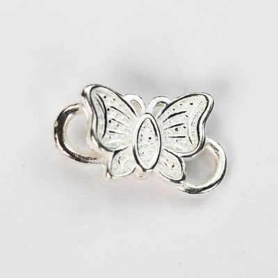 Hook clasp 1PC Clasp 925 sterling silver Jewellery finding, Butterfly S-hook,18*10mm, Opened S Wire