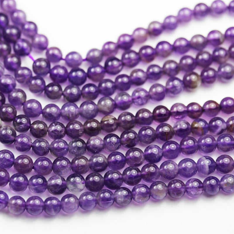Natural Amethyst,10mm Round  Gemstone Beads One full strand, 16", about 40pcs