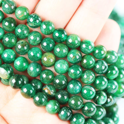 Green Agate, 6mm Round Agate Gemstone Beads Strand, 15.5inch, hole 1mm, about65 beads