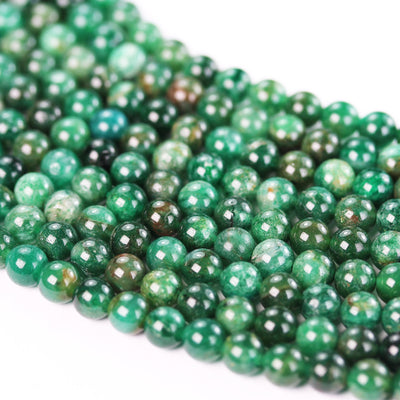 Green Agate, 6mm Round Agate Gemstone Beads Strand, 15.5inch, hole 1mm, about65 beads