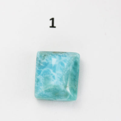 100% Natural Dominican Larimar Rectangle Loose Gemstones Pendant Beads ( no hole) ,13-20mm*14-28mm, 2.4-4.5g each piece