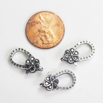 Lobster clasp 1pc 18*10mm antique silver jewellery findings lobster clasps ,925 sterling silver