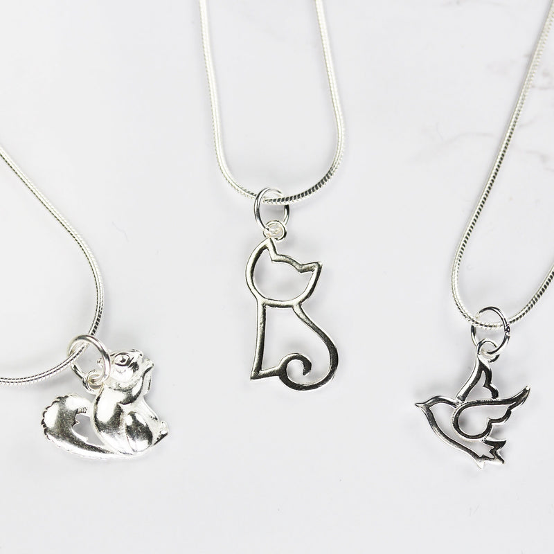 Charm 2pcs 925 Sterling Silver Jewellery findings Charm Beads , Squirrel Charm, 12*14mm