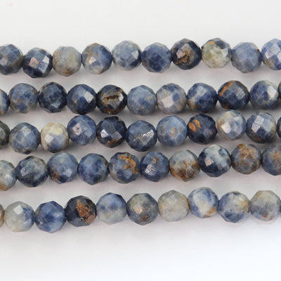 3mm facetd Sapphire, 15.5 inch  Beatuiful Gemstone Strand, Center drilled Faceted Round shape, about 100 beads