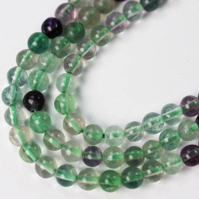 Fluorite, 4.5mm Round  Gemstone Strand, One full strand, hole 0.8mm, about 85 beads