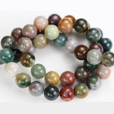Indian Agate, 6mm Round Agate Gemstone Beads Strand, 16inch, hole 1mm, about 60 beads