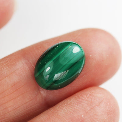 Natural Malachite Cabochon Gemstone Beads, Green 10-25mm Round Cabs, Green 10-20mm Oval Cabs