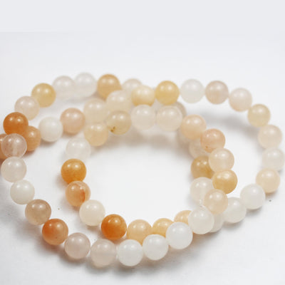 Pink Aventurine, 6mm Round Gemstone Strand, One full strand Pink color, hole 0.8mm
