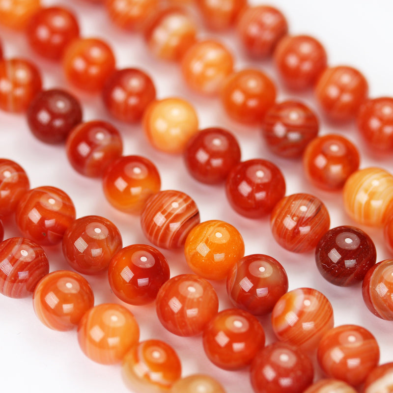 Carnelian, 6mm Round Gemstone Beads Strand, One full strand , hole1 mm, 16 inch, about 65beads