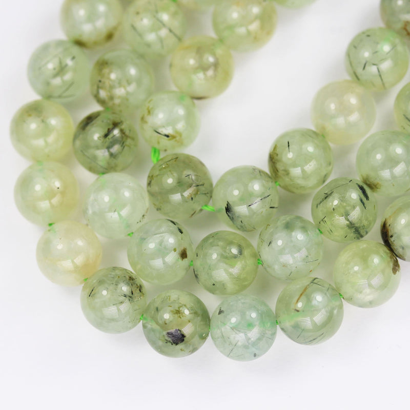 Natural Prehnite, 10mm round Gemstone Beads ,15.5 inch,1mm hole, about 40beads