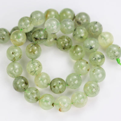 Natural Prehnite, 10mm round Gemstone Beads ,15.5 inch,1mm hole, about 40beads