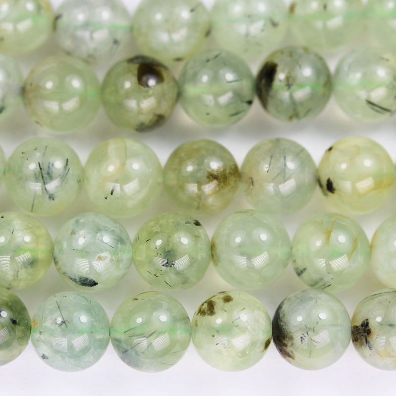 Natural Prehnite, 10mm round Gemstone Beads ,15.5 inch,1mm hole, about 40beads
