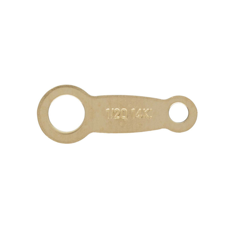 14K Gold Filled Clasp Tab/Chain Tab  10pcs Jewelry Making Findings  For Ends , 8*3mm,1.8mm and 0.9mm hole