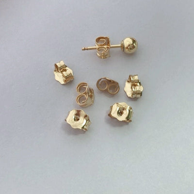 10pcs 14K Gold Filled Earring Backs Earnuts for Earrings Jewellery Making Findings , S/M/L Size