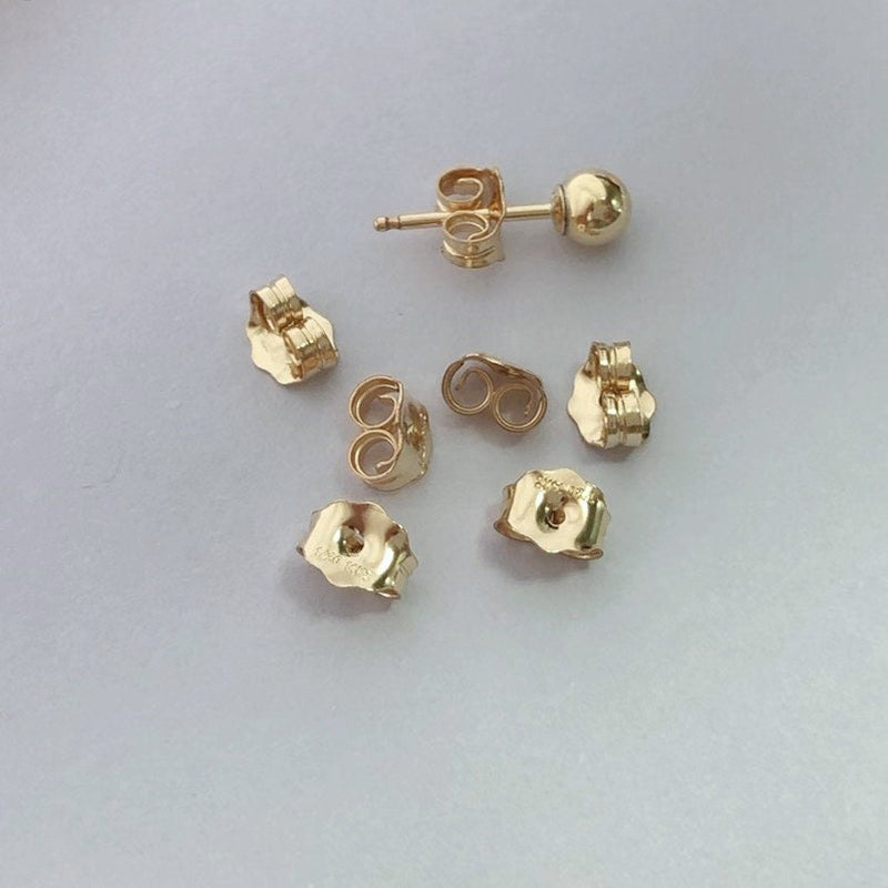 10pcs 14K Gold Filled Earring Backs Earnuts for Earrings Jewellery Making Findings , S/M/L Size
