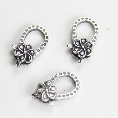 Lobster clasp 1pc 18*10mm antique silver jewellery findings lobster clasps ,925 sterling silver