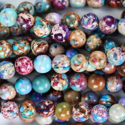 Purple Impression Jasper, 6mm round Purple Jasper gemstone, one full strand beads, 16inch, about 60 beads, 1mm hole