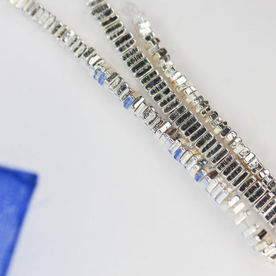925 sterling silver shiny square spacer beads 1.5/2/2.5mm, hole 1mm