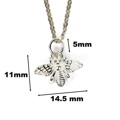 Charm 925 sterling silver jewellery findings charm pendant beads, 2pcs honey bee charms 11*15mm, 5mm closed jump ring