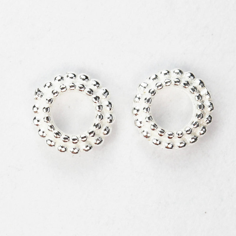 10pcs Jewellery Findings Circle Spacers, 925 Sterling Silver,5mm Diameter, 1.5mm Thick, Hole 2.5mm