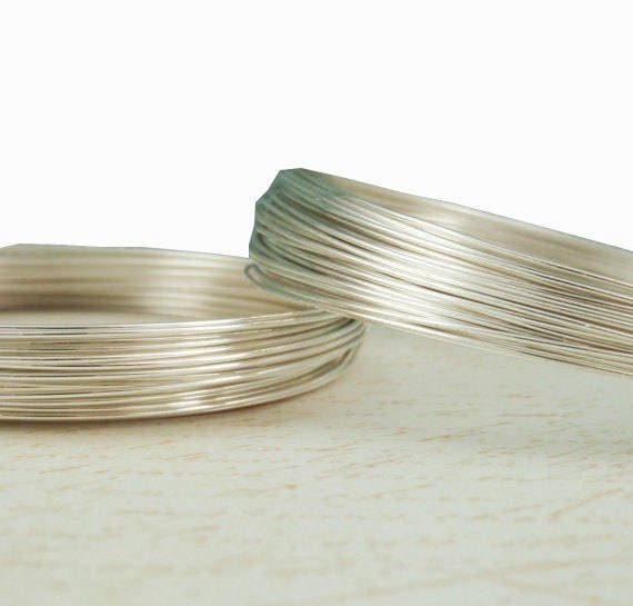Jewelry wire  1 /5/10 feet 16/18/20/22/24/26 gauge, 925 sterling silver wire,  round, Half Hard