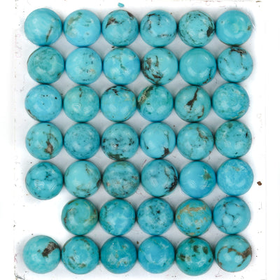Natural Turquoise Loose Cabochon Gemstone, Green & Brown Color, Round 4mm/6mm/8mm, Oval 5mm*7mm/8m*10mm/7mm*20mm