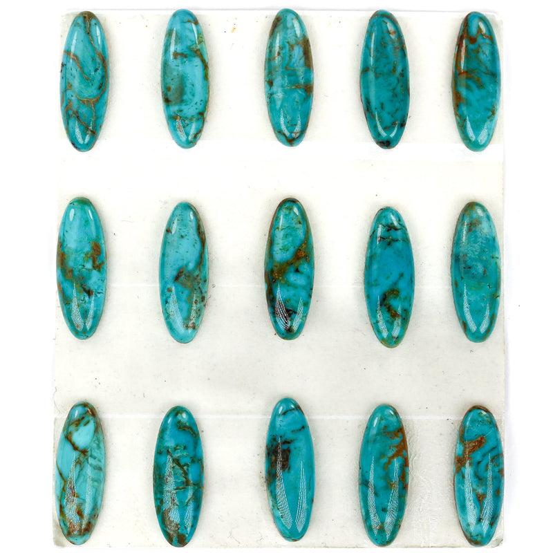 Natural Turquoise Loose Cabochon Gemstone, Green & Brown Color, Round 4mm/6mm/8mm, Oval 5mm*7mm/8m*10mm/7mm*20mm