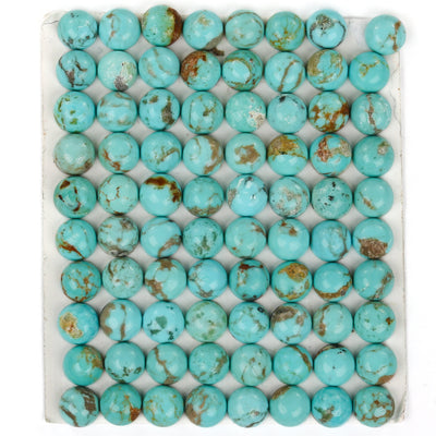Natural Turquoise Loose Cabochon Gemstone, Green & Brown Color, Round 4mm/6mm/8mm, Oval 5mm*7mm/8m*10mm/7mm*20mm