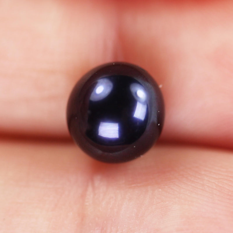 1 pair AAA Freshwater Pearl, 7.5-8mm Half Drilled Peacock Round Pearl Studs, for Making earring/Ring , hole 0.6mm
