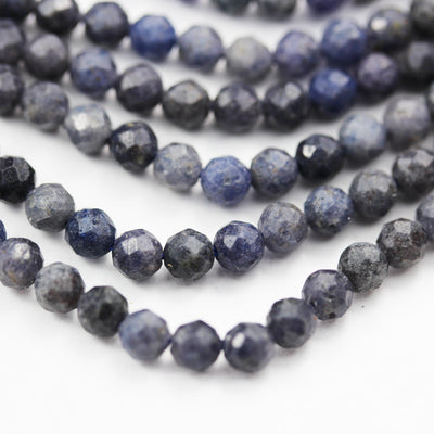 3mm facetd sapphire,one full strand beatuiful gemstone strand, center drilled faceted round shape, about 100 beads