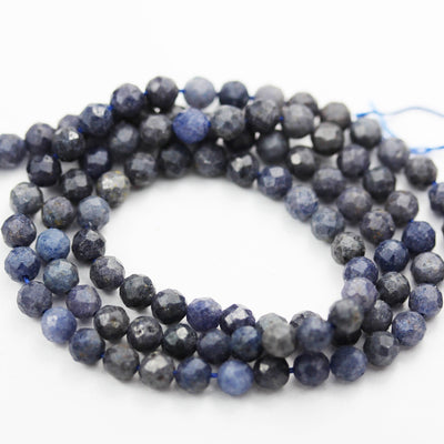 3mm facetd sapphire,one full strand beatuiful gemstone strand, center drilled faceted round shape, about 100 beads