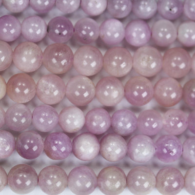 Natural Kunzite, 6.5mm Beads, Full Strand, Purple Round Gemstone Strand, 16 inch, About 60 beads, 1mm hole