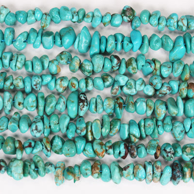Natural Turquoise, 5-9mm Natural Nugget Chip Shape Gemstone bead, 15.5 inch, 1mm hole, around 140 Beads