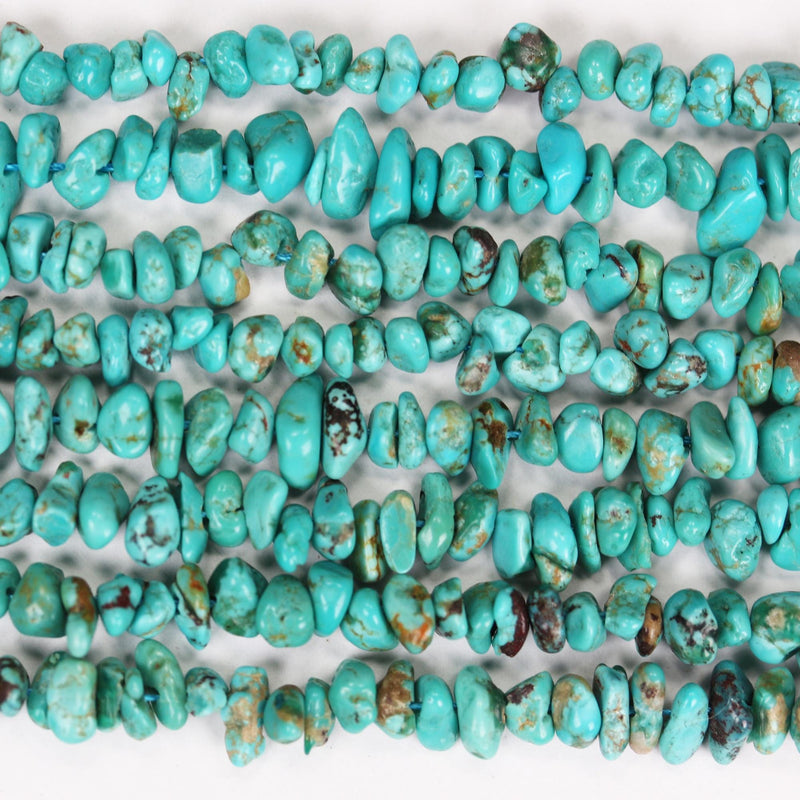 Natural Turquoise, 5-9mm Natural Nugget Chip Shape Gemstone bead, 15.5 inch, 1mm hole, around 140 Beads