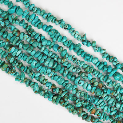 Natural Turquoise, 5-9mm Natural Nugget Chip Shape Gemstone bead, 15.5 inch, 1mm hole, around 140 Beads