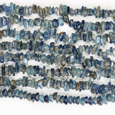 Kyanite, 6-8mm Natural Nugget Chip Shape Gemstone bead, 15.5 inch, 1mm hole