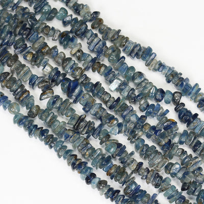 Kyanite, 6-8mm Natural Nugget Chip Shape Gemstone bead, 15.5 inch, 1mm hole