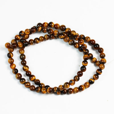 4mm golden  tiger eye, round gemstone strand, one full strand , about 90 bead,0.6mm hole