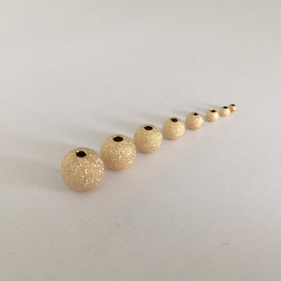 14k gold filled round spacer beads 2/3/4/5mm jewellery findings round ball beads