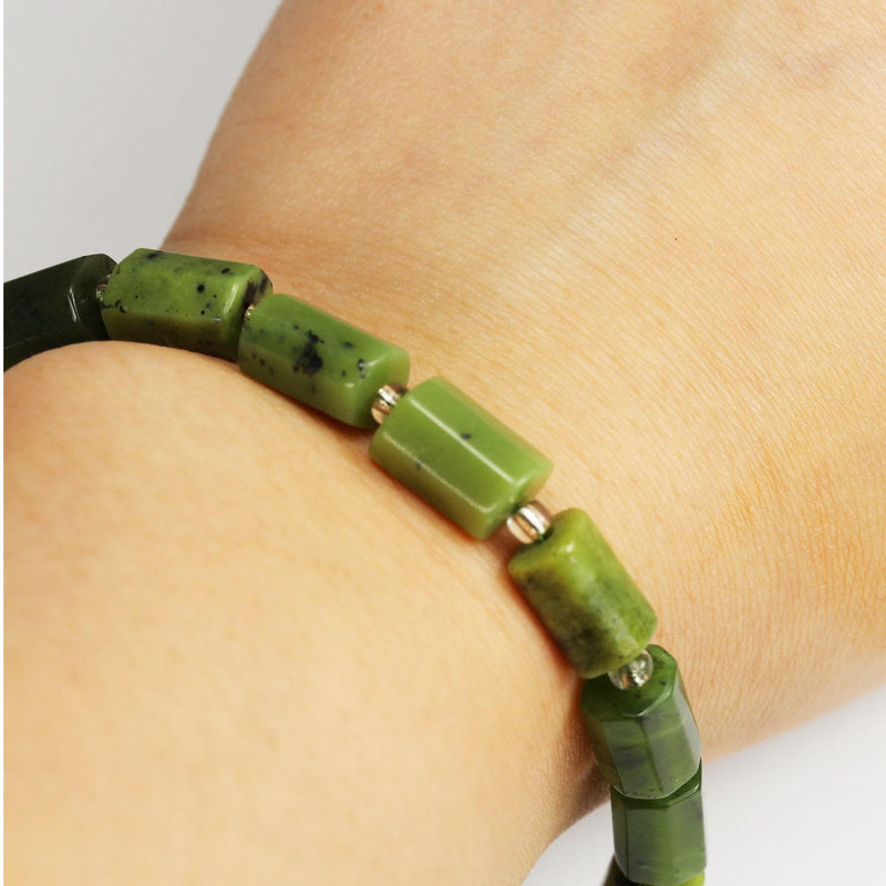 Natural canadian jade, 11x7mm faceted  tube gemstone ,one full strand natural gemstone, 15.5", about 30 beads, 1mm hole