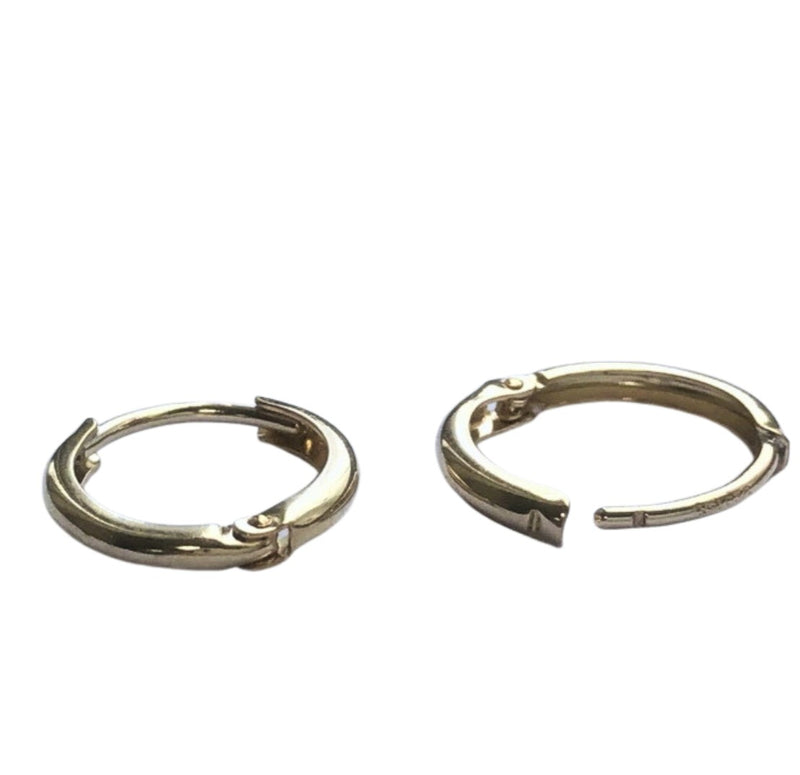 Earring Hoops 1 pair 14K Gold Filled  Earring 10/11/12mm Earring Hooks-loop,1.8mm thick, with Ring or withour RIng