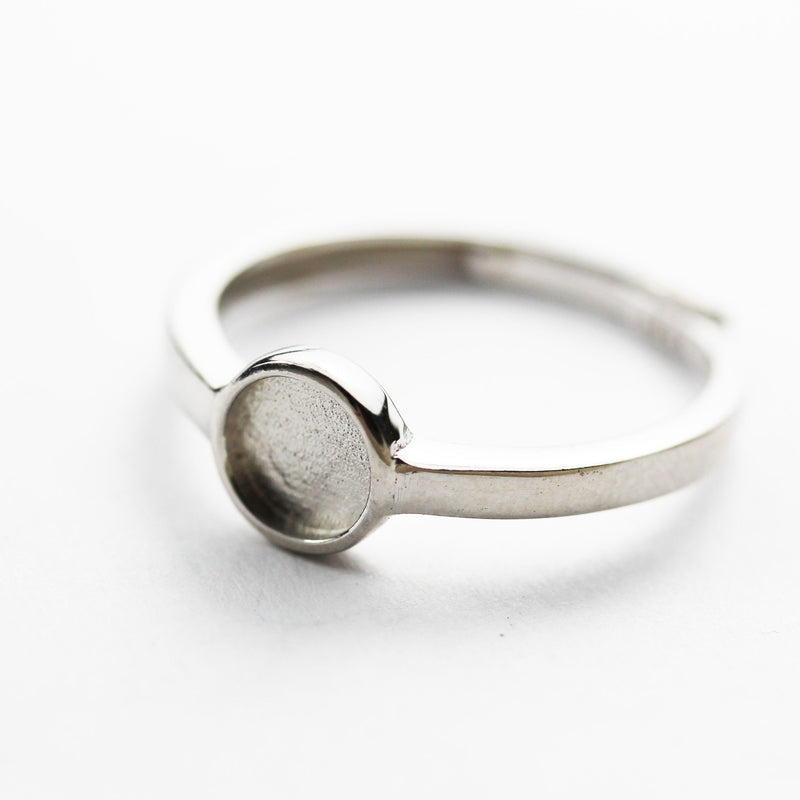 Ring Setting 1pc adjustable 925 Sterling Silver Jewellery Ring