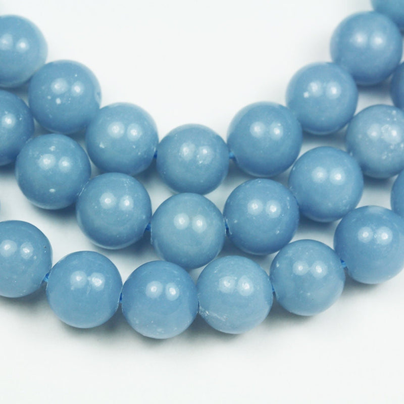 Angelite,10mm Round Natual Gemstone Beads ,Gift for Man, For Making Angelite Bracelet ,Angelite Necklace